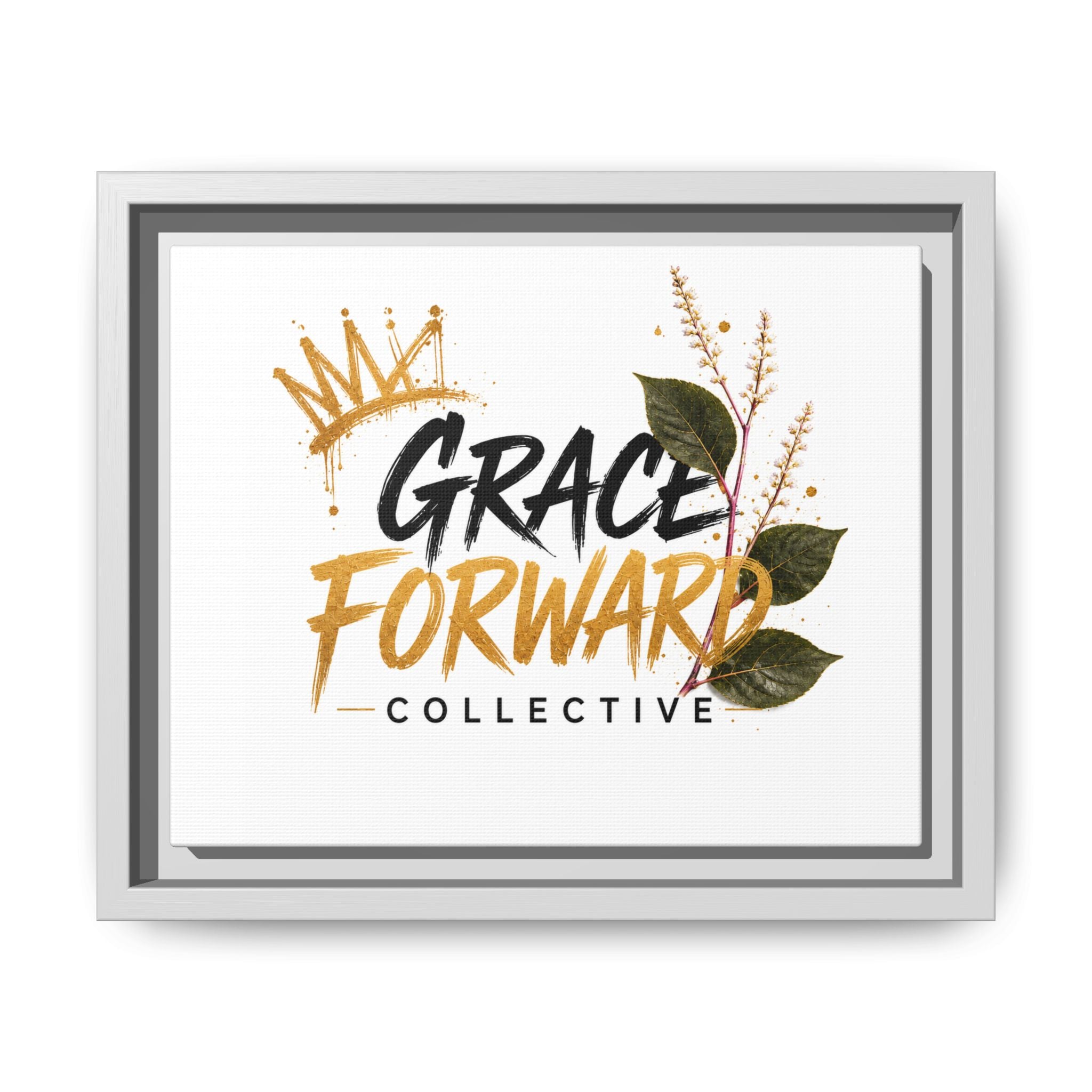 Grace Forward Collective Framed Canvas Art – Inspirational Wall Print
