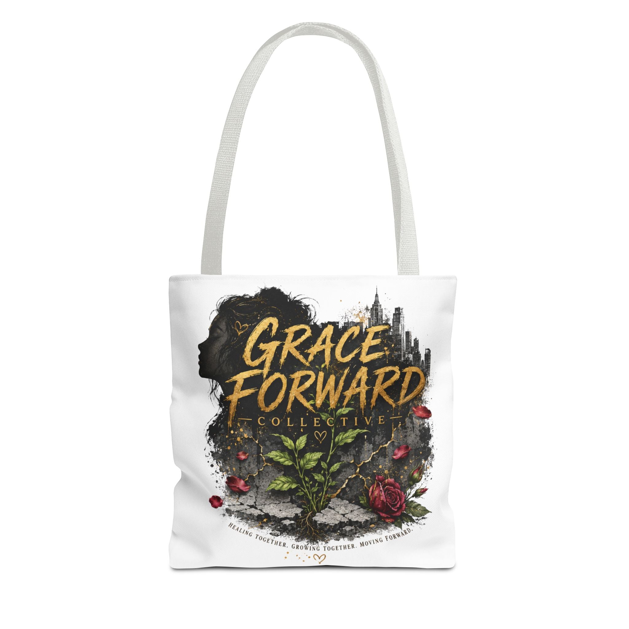 Grace Forward Floral Tote Bag — Inspirational Eco Shopper