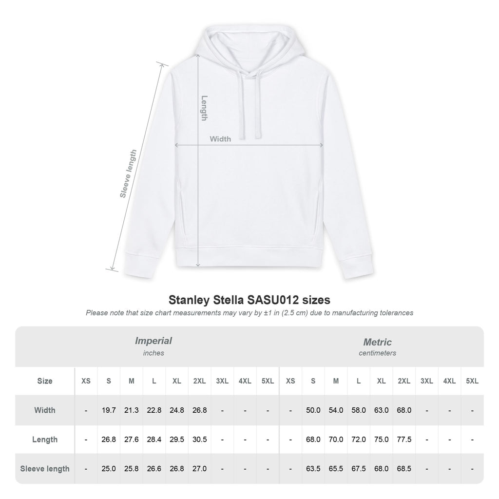 Graze Toward Goldline Hoodie — White Graphic Pullover