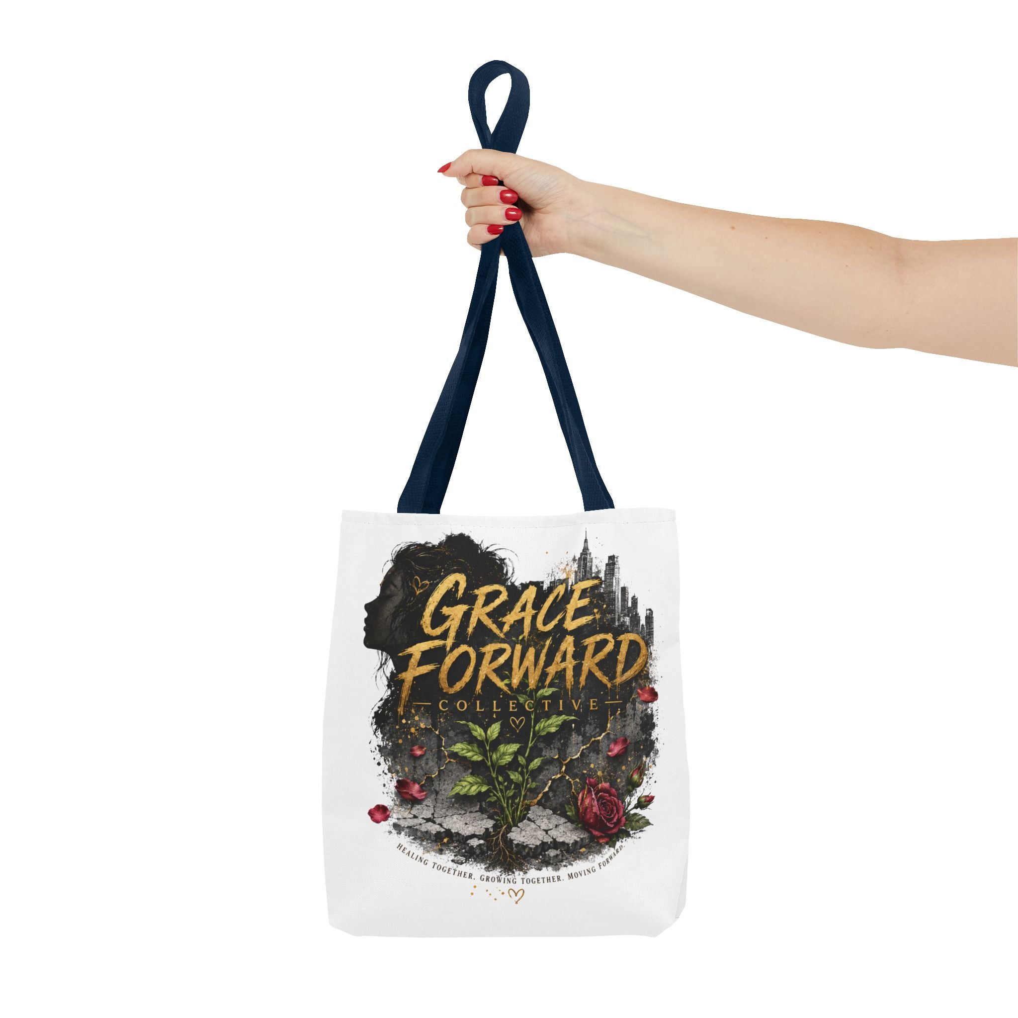 Grace Forward Floral Tote Bag — Inspirational Eco Shopper