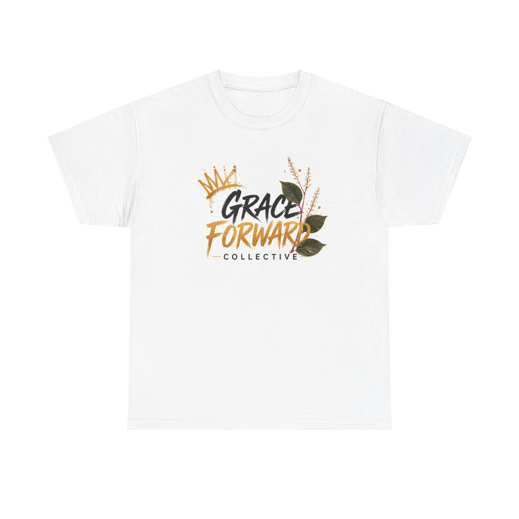 Grace Forward Collective T‑Shirt — Floral Logo Tee with QR Code (Grace Forward)