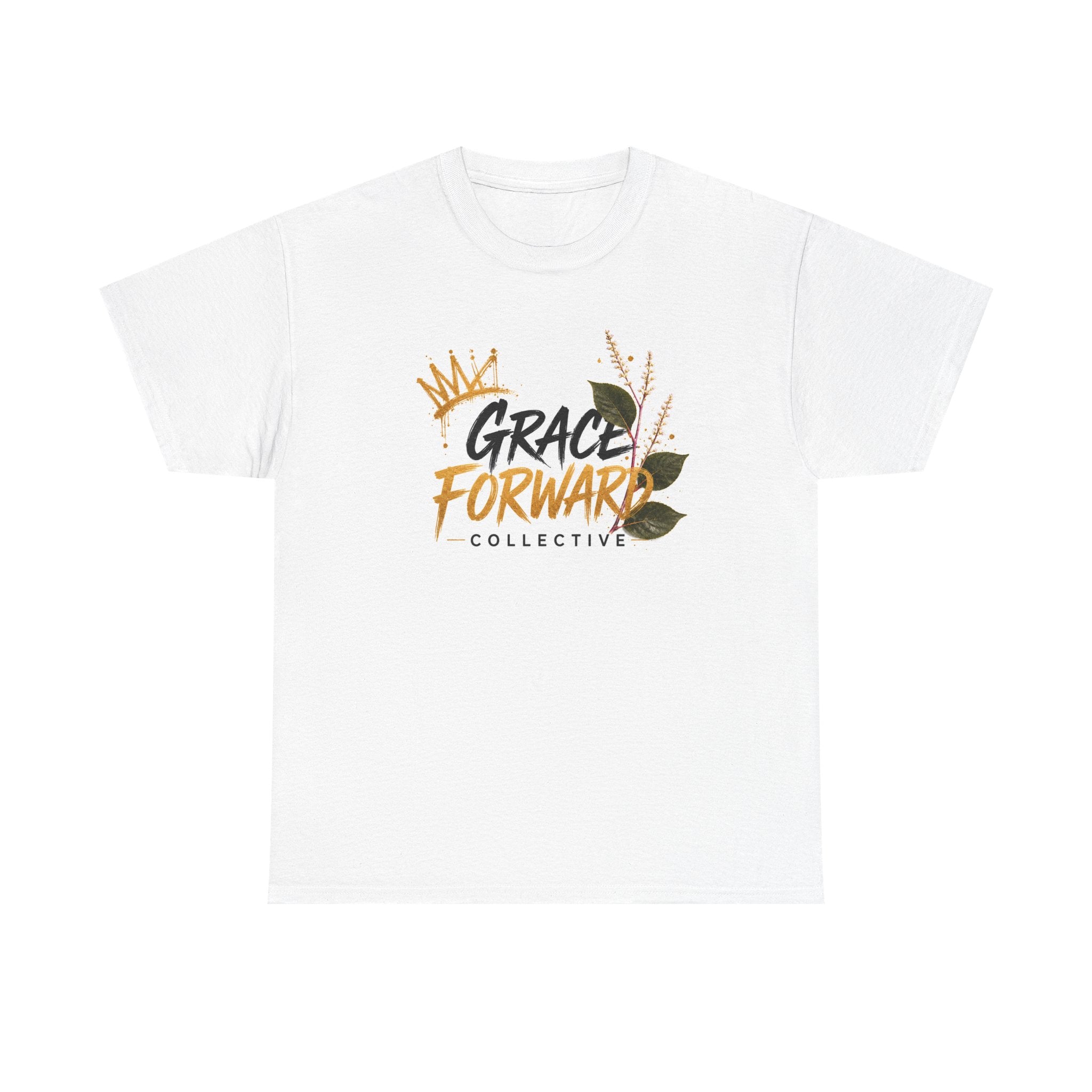 Grace Forward Collective T‑Shirt — Floral Logo Tee with QR Code (Grace Forward)