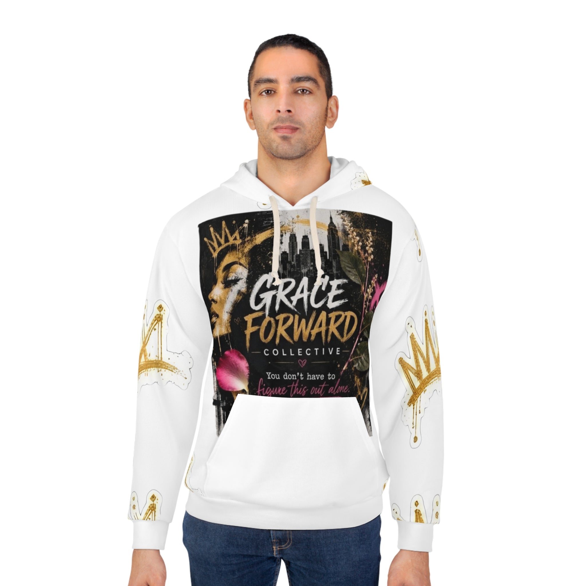 Grace Forward Graphic Hoodie — Inspirational Streetwear Pullover