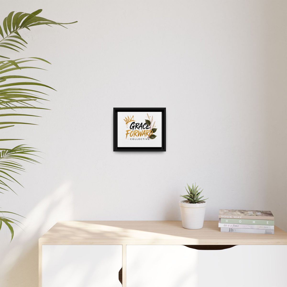 Grace Forward Collective Framed Canvas Art – Inspirational Wall Print