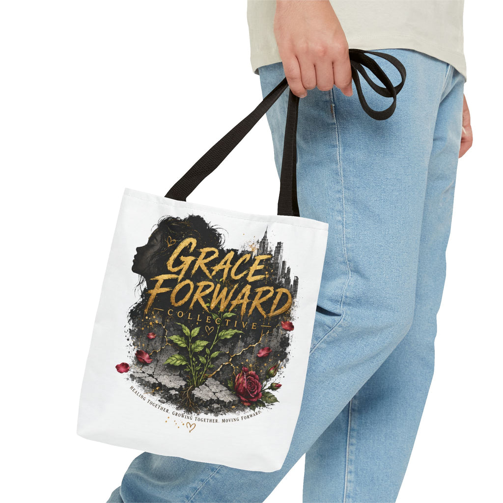 Grace Forward Floral Tote Bag — Inspirational Eco Shopper