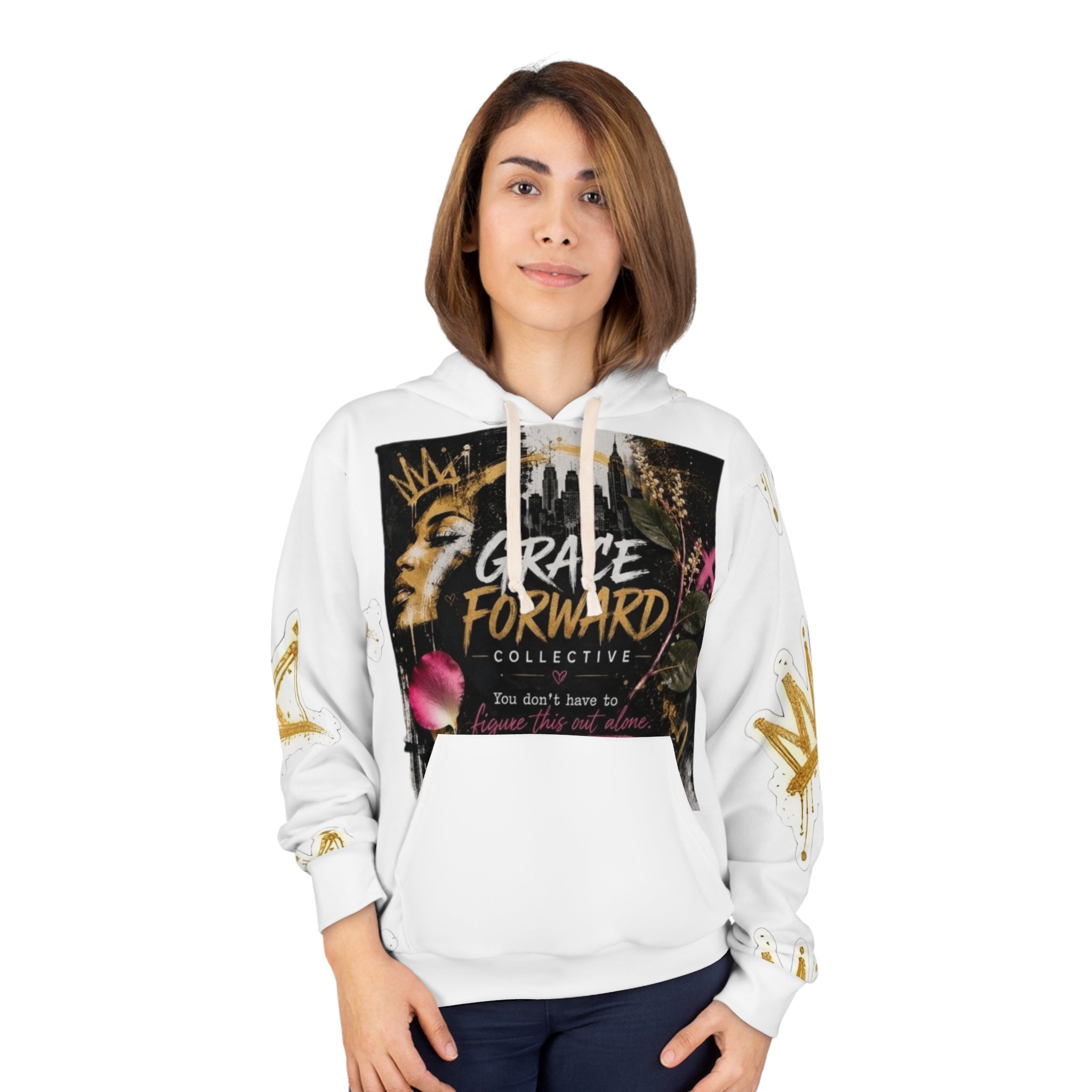Grace Forward Graphic Hoodie — Inspirational Streetwear Pullover