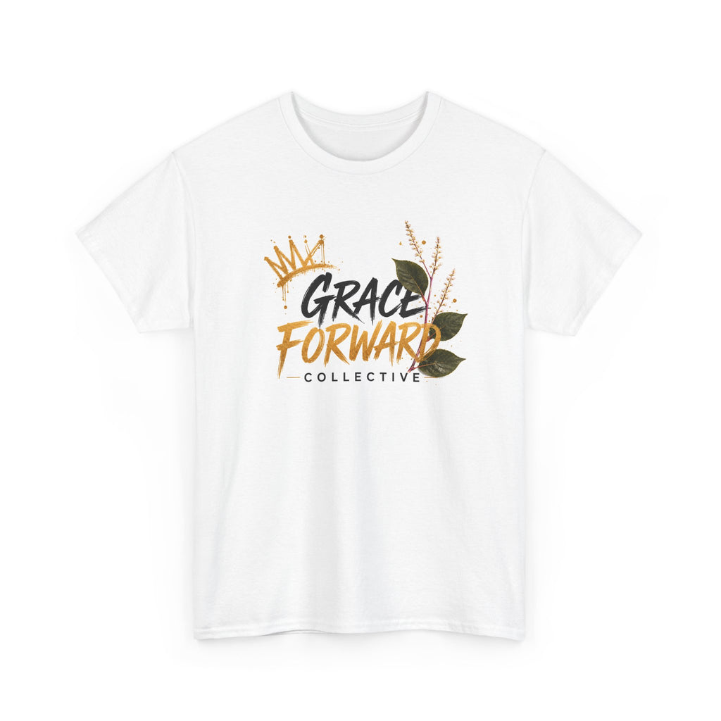 Grace Forward Collective T‑Shirt — Floral Logo Tee with QR Code (Grace Forward)