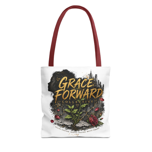 Grace Forward Floral Tote Bag — Inspirational Eco Shopper