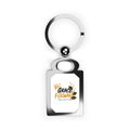 Grace Forward Rectangle Photo Keyring — Personalized Photo Metal Keychain
