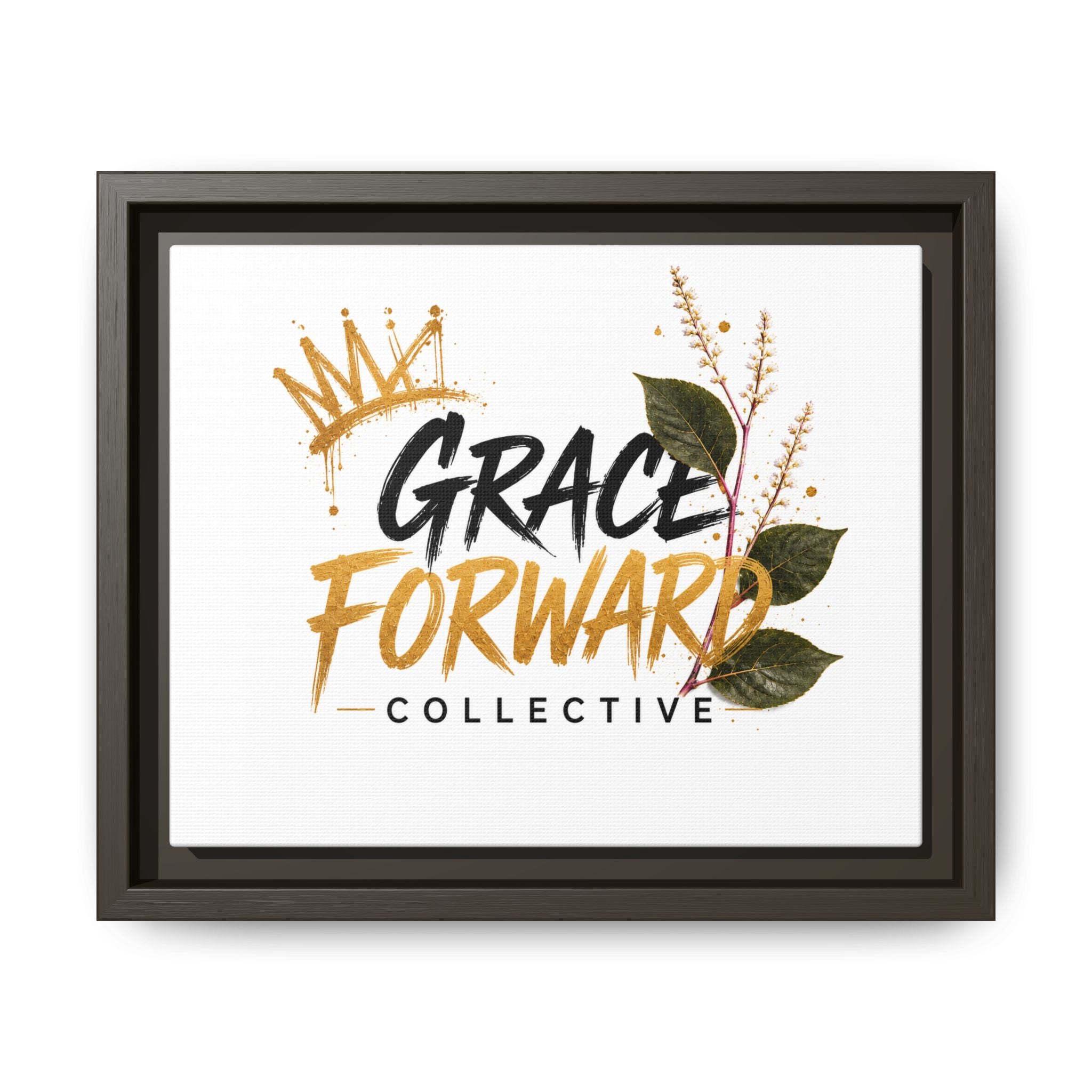 Grace Forward Collective Framed Canvas Art – Inspirational Wall Print