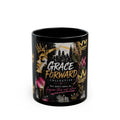 Grace Forward Collective Black Mug — 'You don't have to figure this out alone' Inspirational Coffee Cup