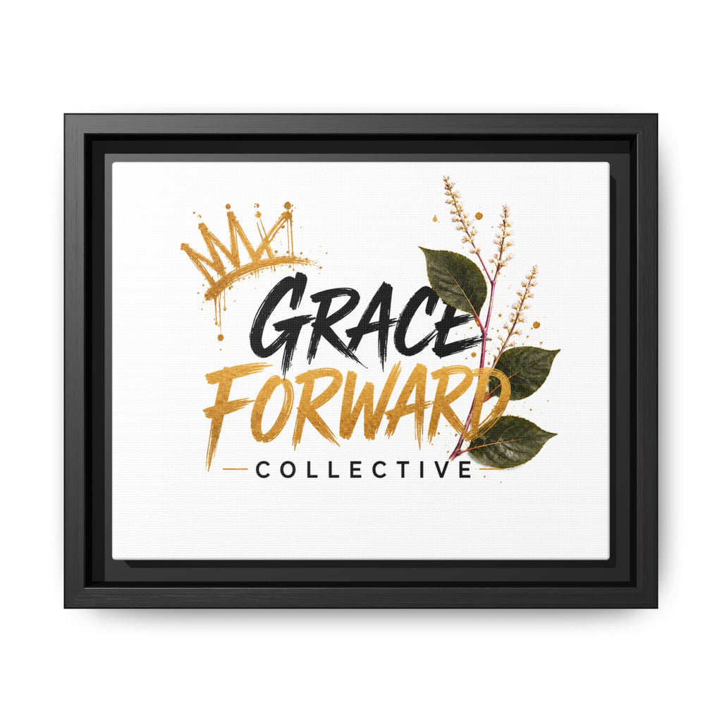 Grace Forward Collective Framed Canvas Art – Inspirational Wall Print