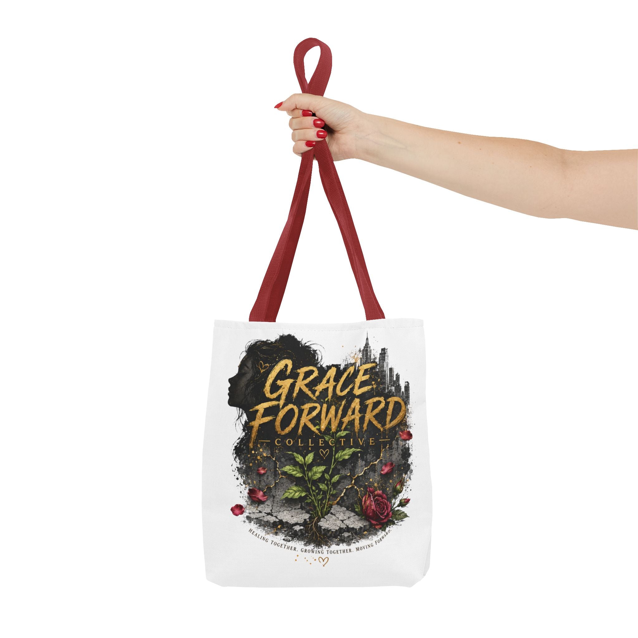 Grace Forward Floral Tote Bag — Inspirational Eco Shopper