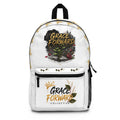 Grace Forward Floral Backpack — Inspirational Daypack