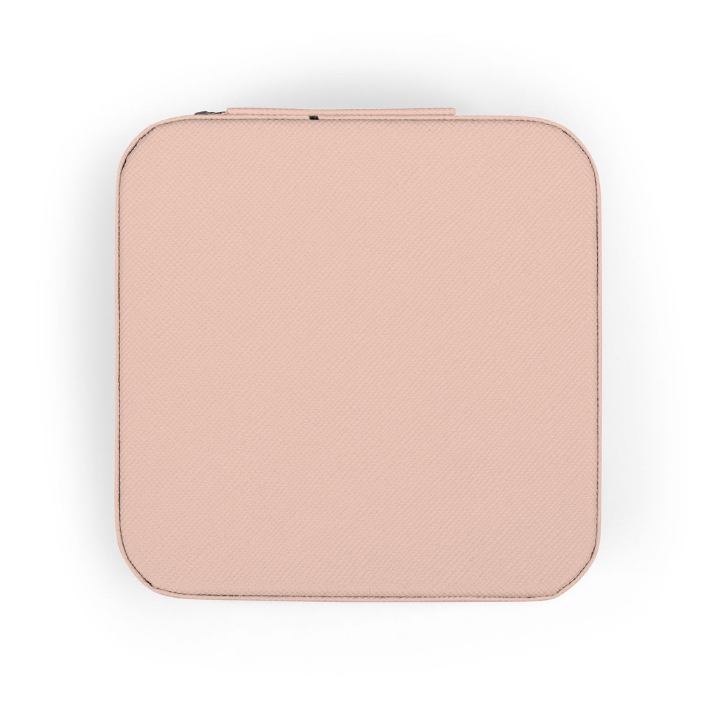 Compact Jewelry Travel Case - 'Grace Forward' Personalized Pink Organizer