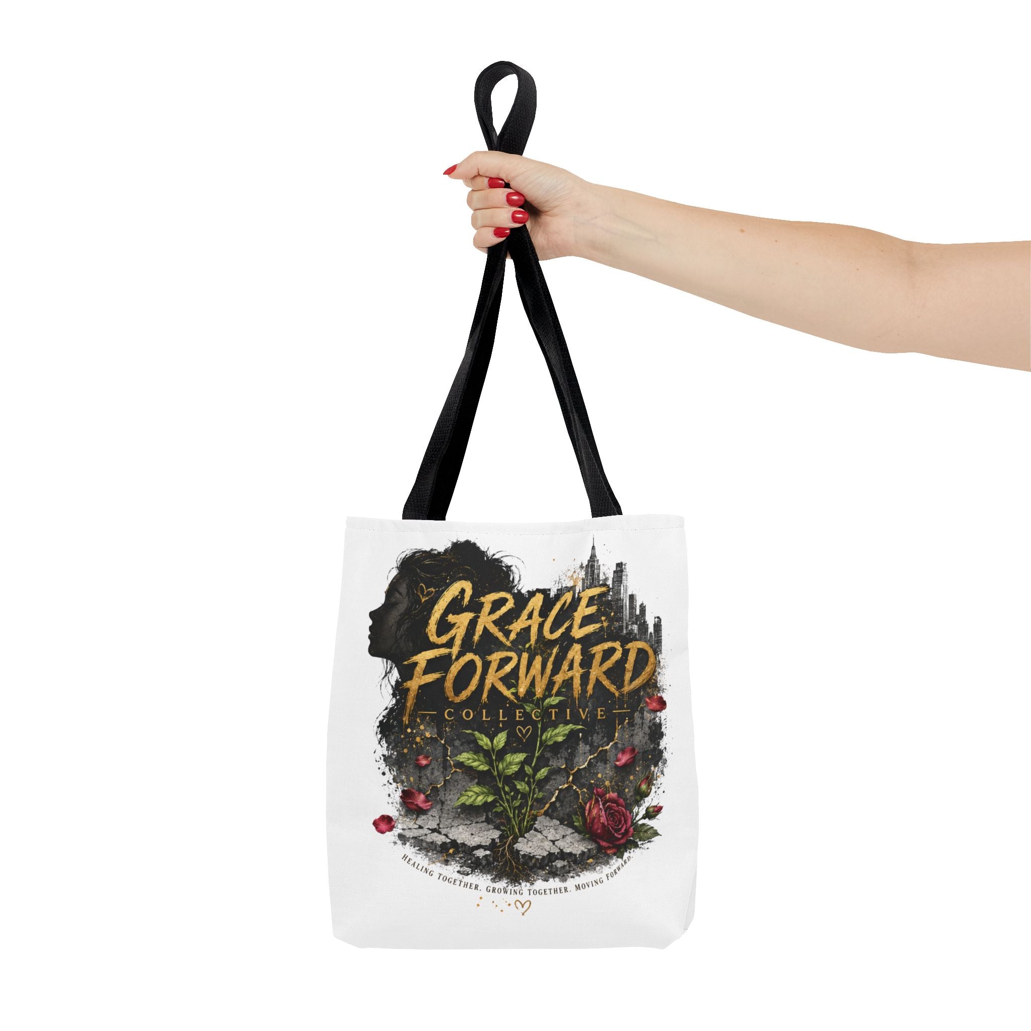 Grace Forward Floral Tote Bag — Inspirational Eco Shopper