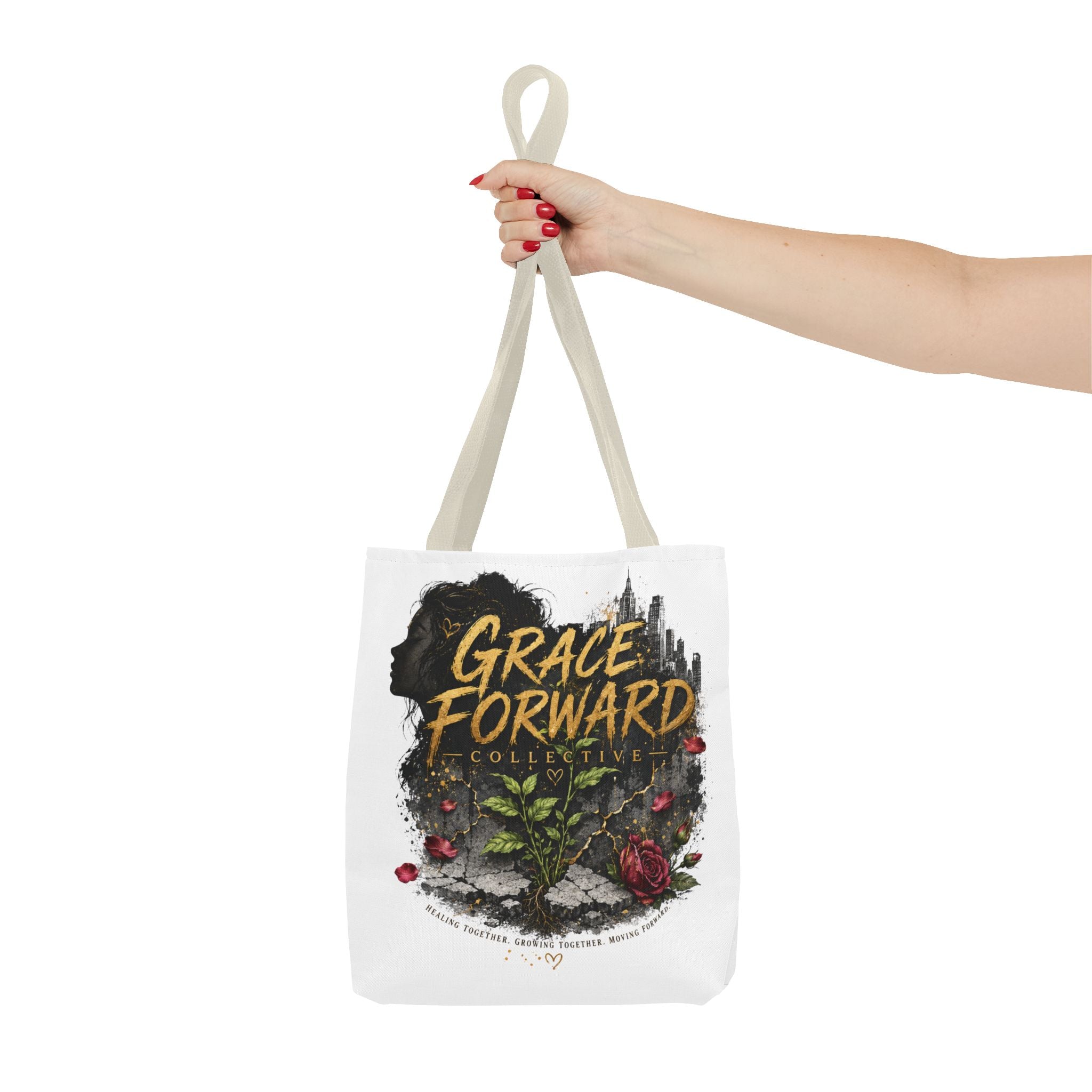 Grace Forward Floral Tote Bag — Inspirational Eco Shopper