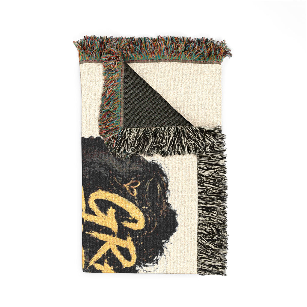 Grace Forward Woven Throw Blanket — Inspirational Floral Tapestry Design