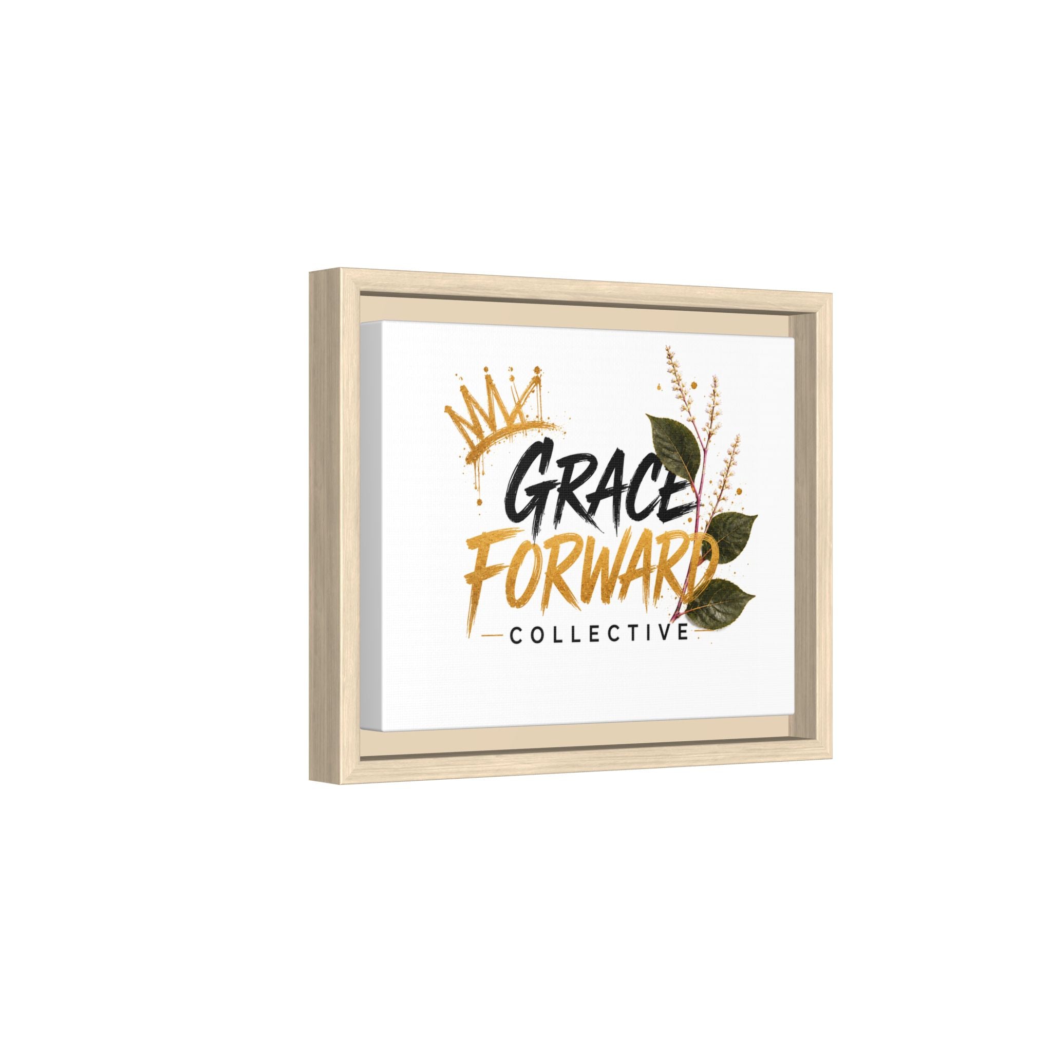 Grace Forward Collective Framed Canvas Art – Inspirational Wall Print