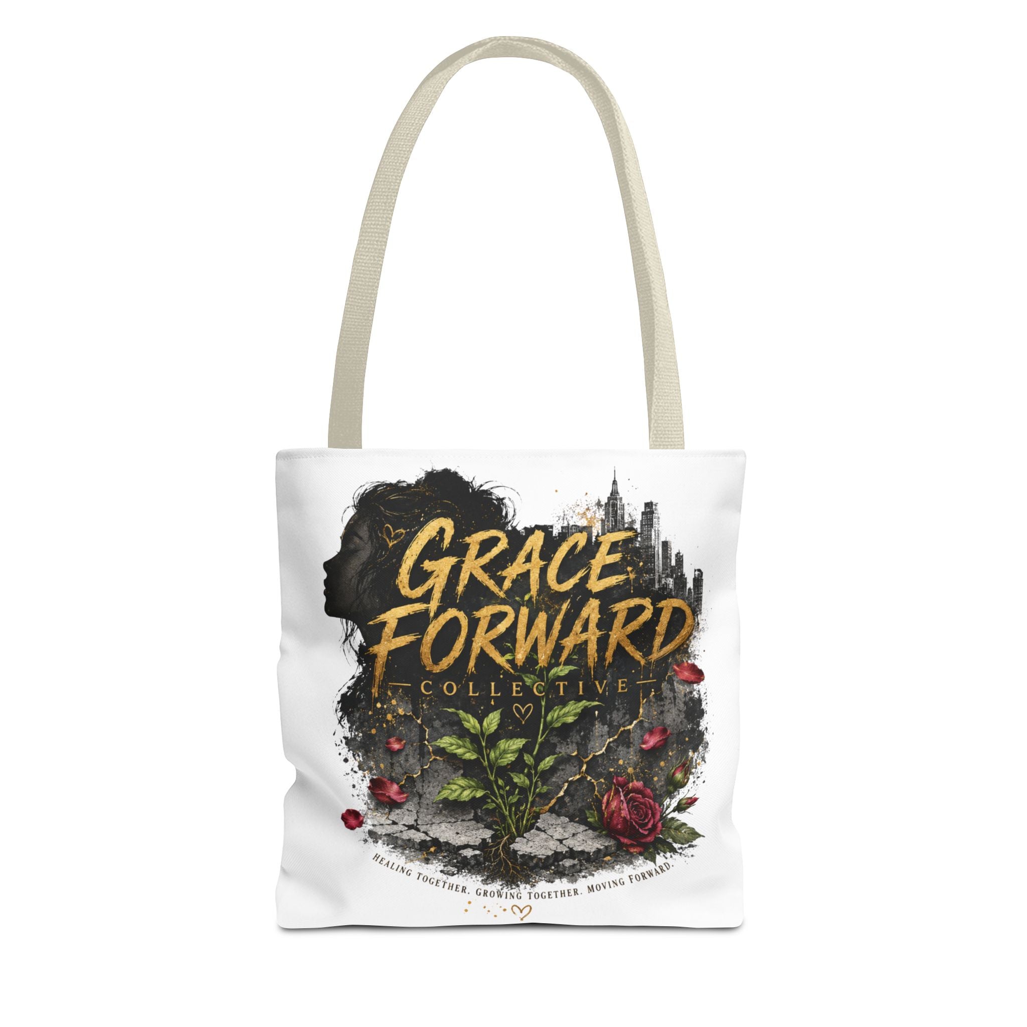 Grace Forward Floral Tote Bag — Inspirational Eco Shopper